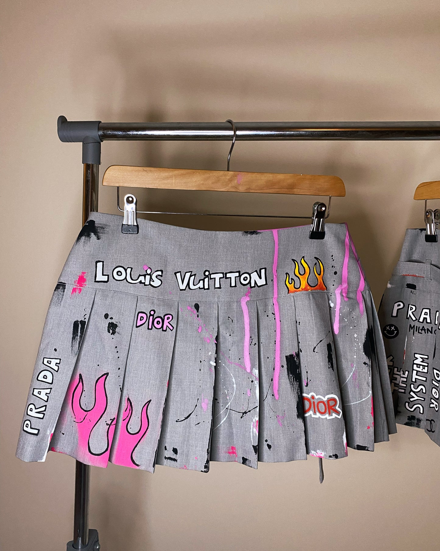 aaGRAFFITI’ mini skirt