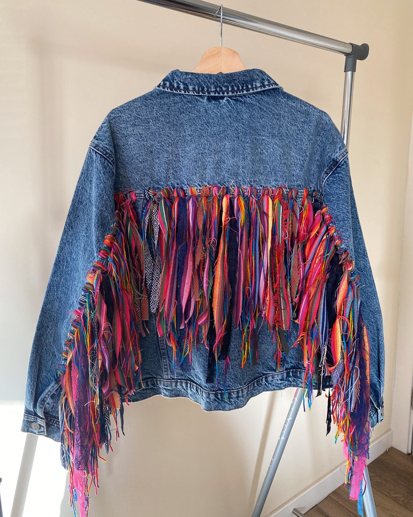 aTassle Boho’ adults denim jacket
