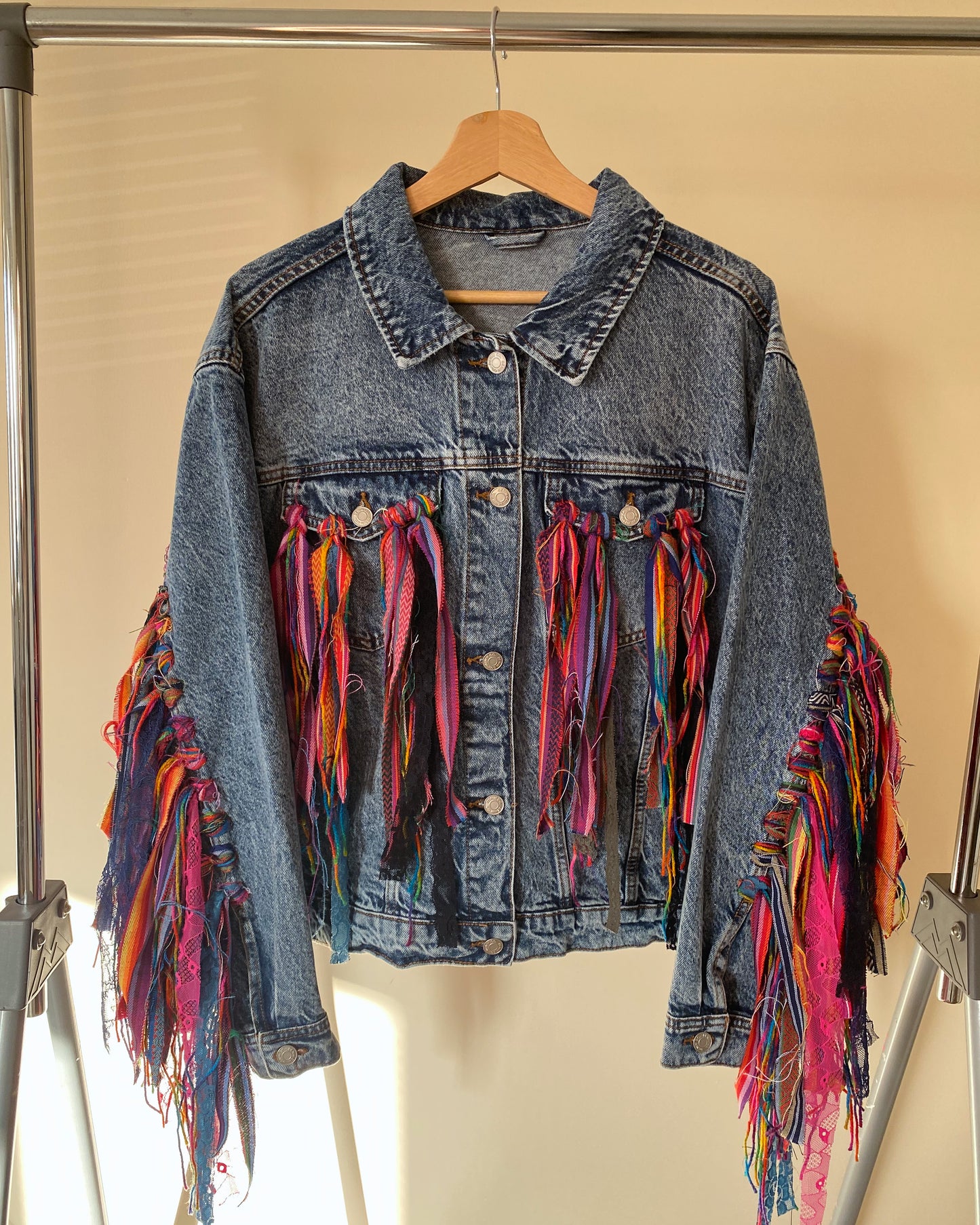 aTassle Boho’ adults denim jacket