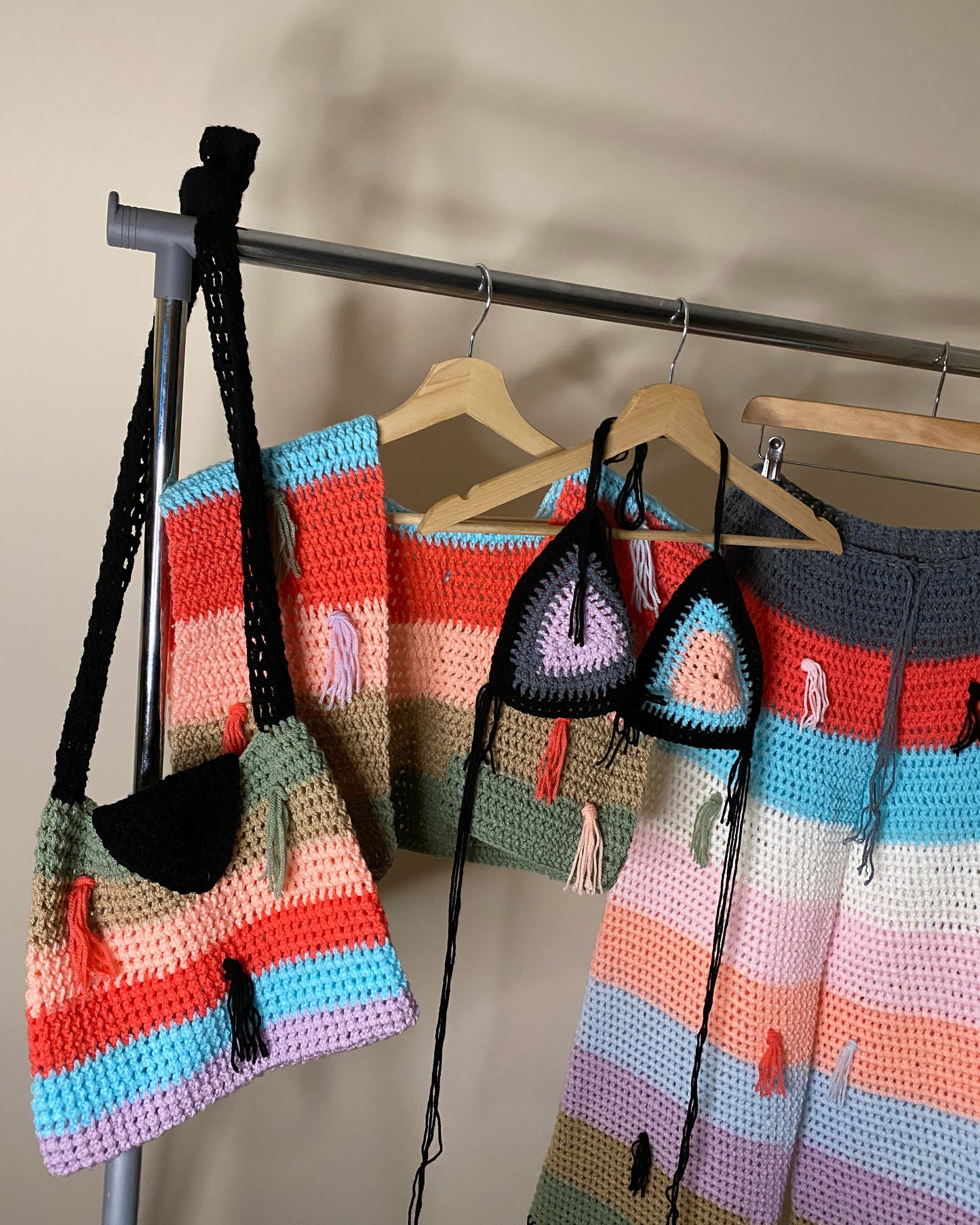 crochet 4 piece’ SET