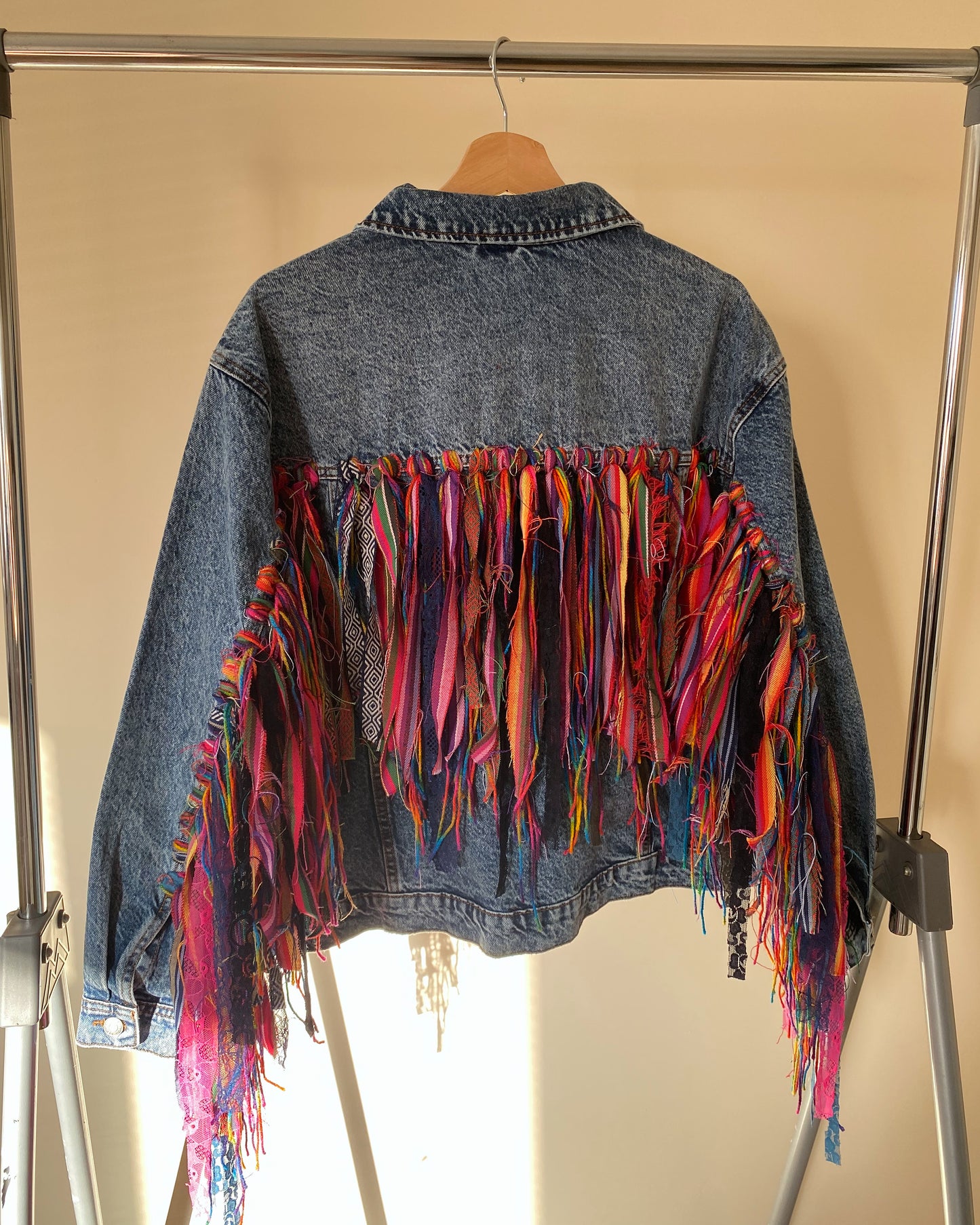 aTassle Boho’ adults denim jacket