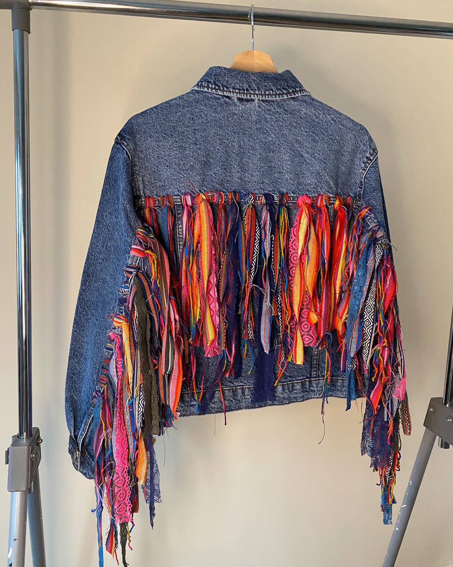 aaTassle Boho’ adults denim jacket