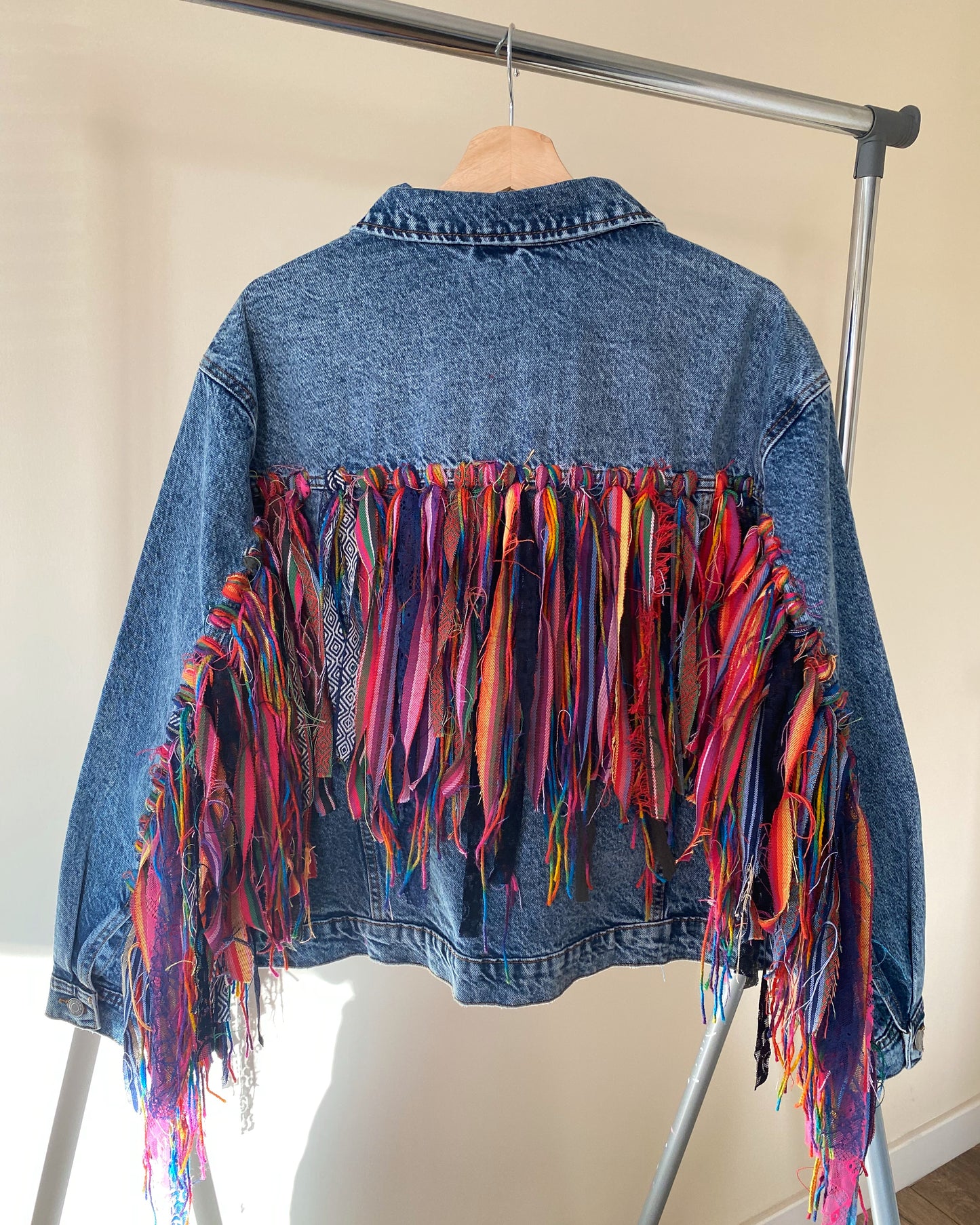 aTassle Boho’ adults denim jacket
