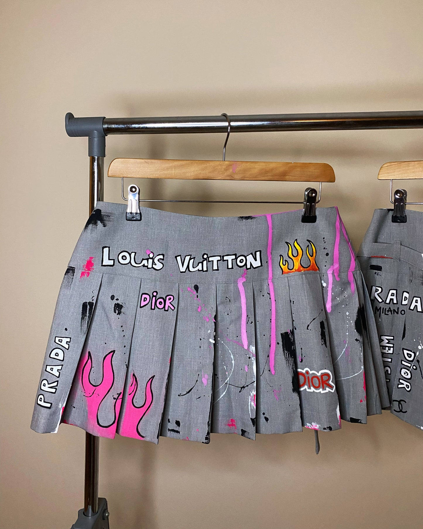 aaGRAFFITI’ mini skirt