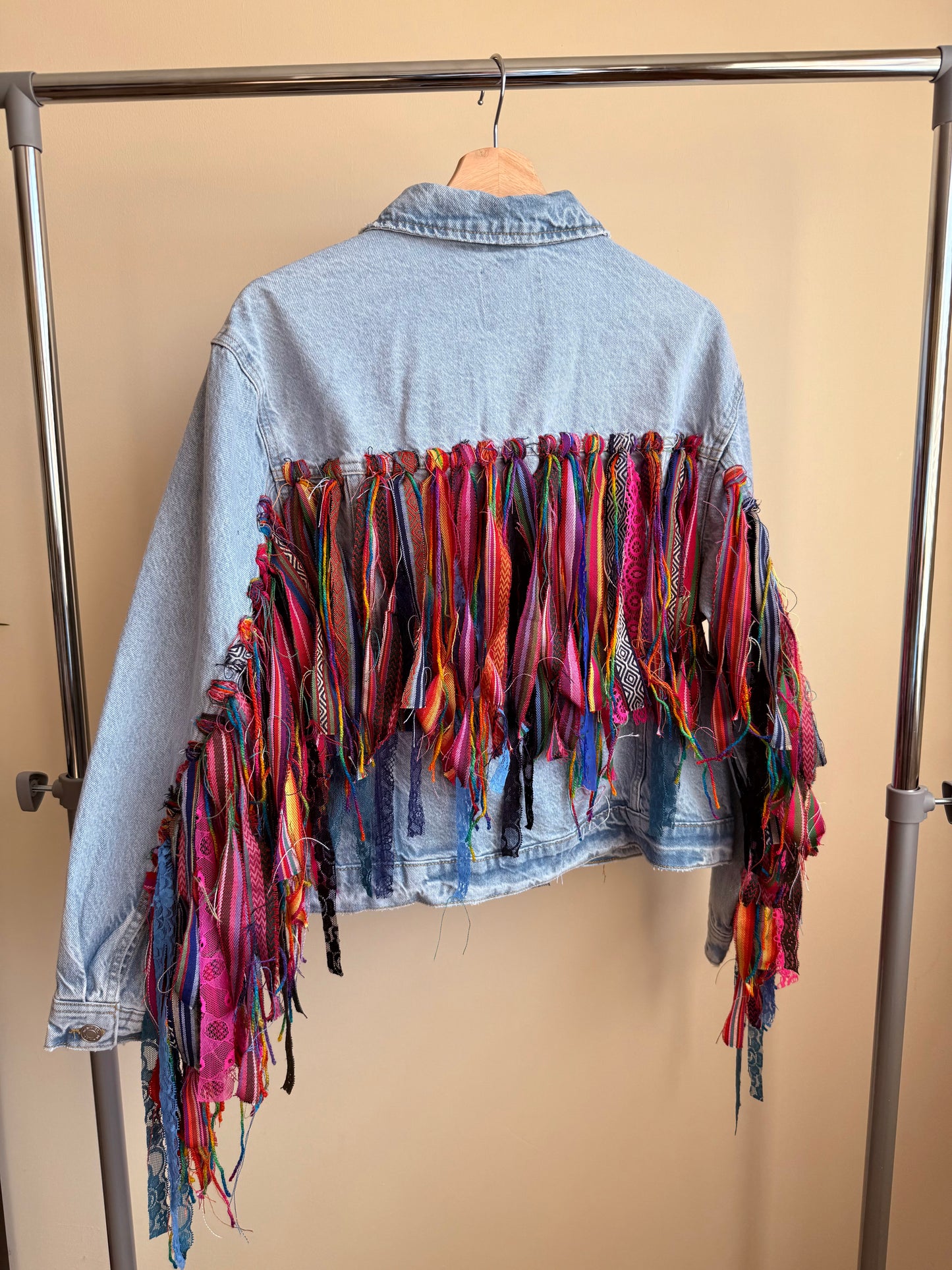 aTassle Boho’ adults denim jacket