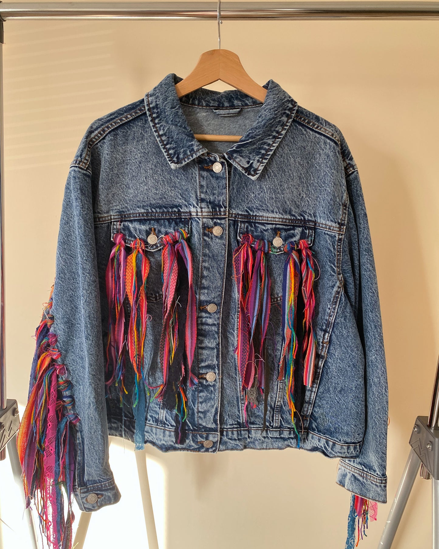 aTassle Boho’ adults denim jacket