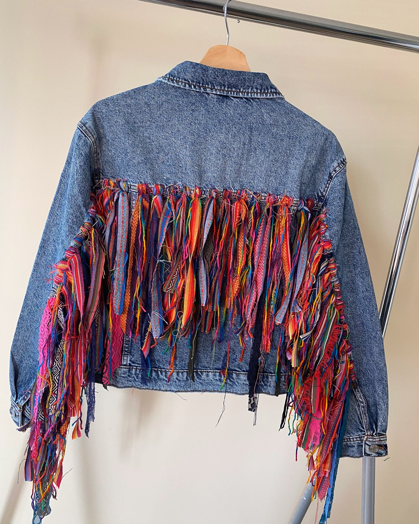 aTassle Boho’ adults denim jacket