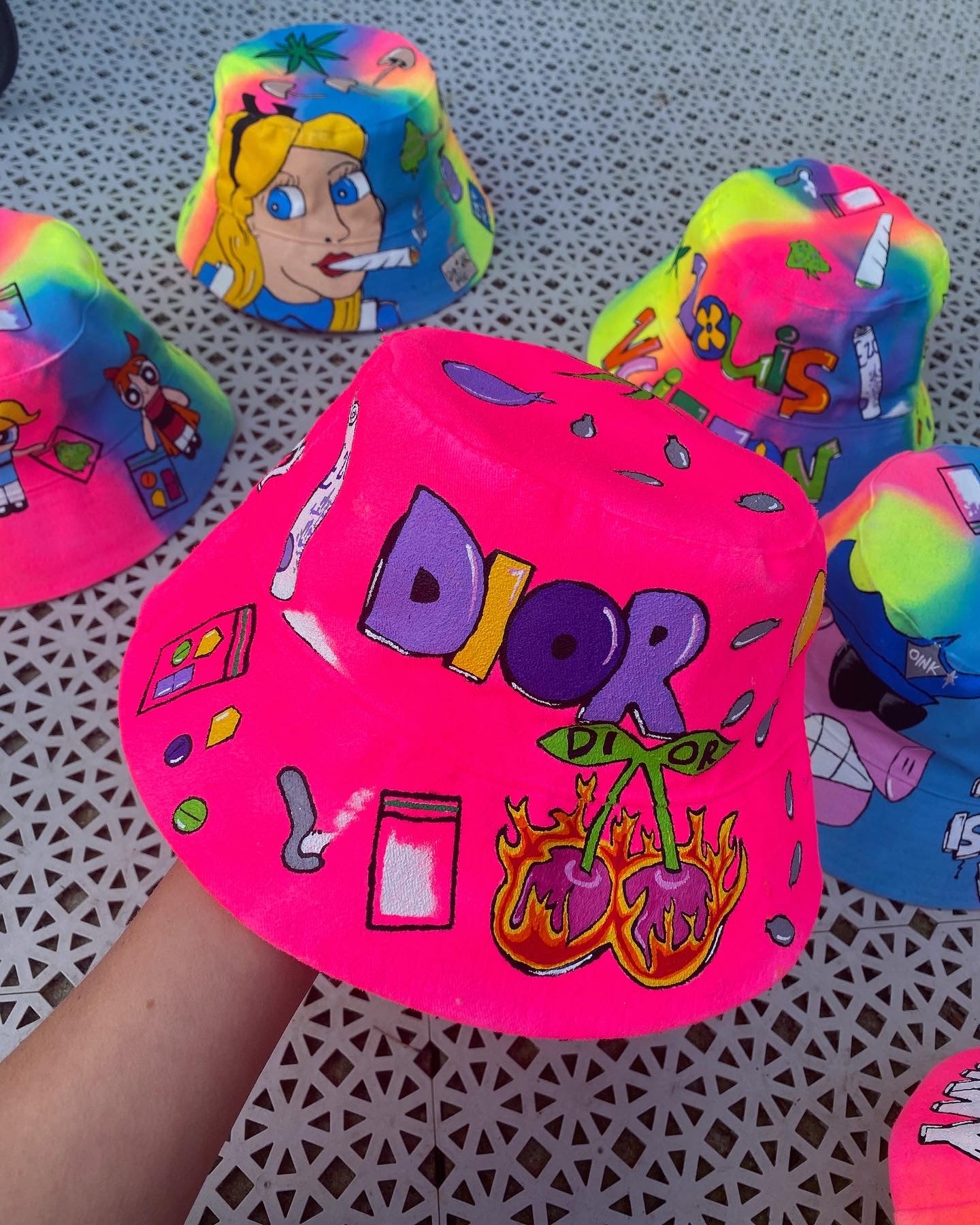 ‘zBABYS NOTHING BUT A’ bucket hat