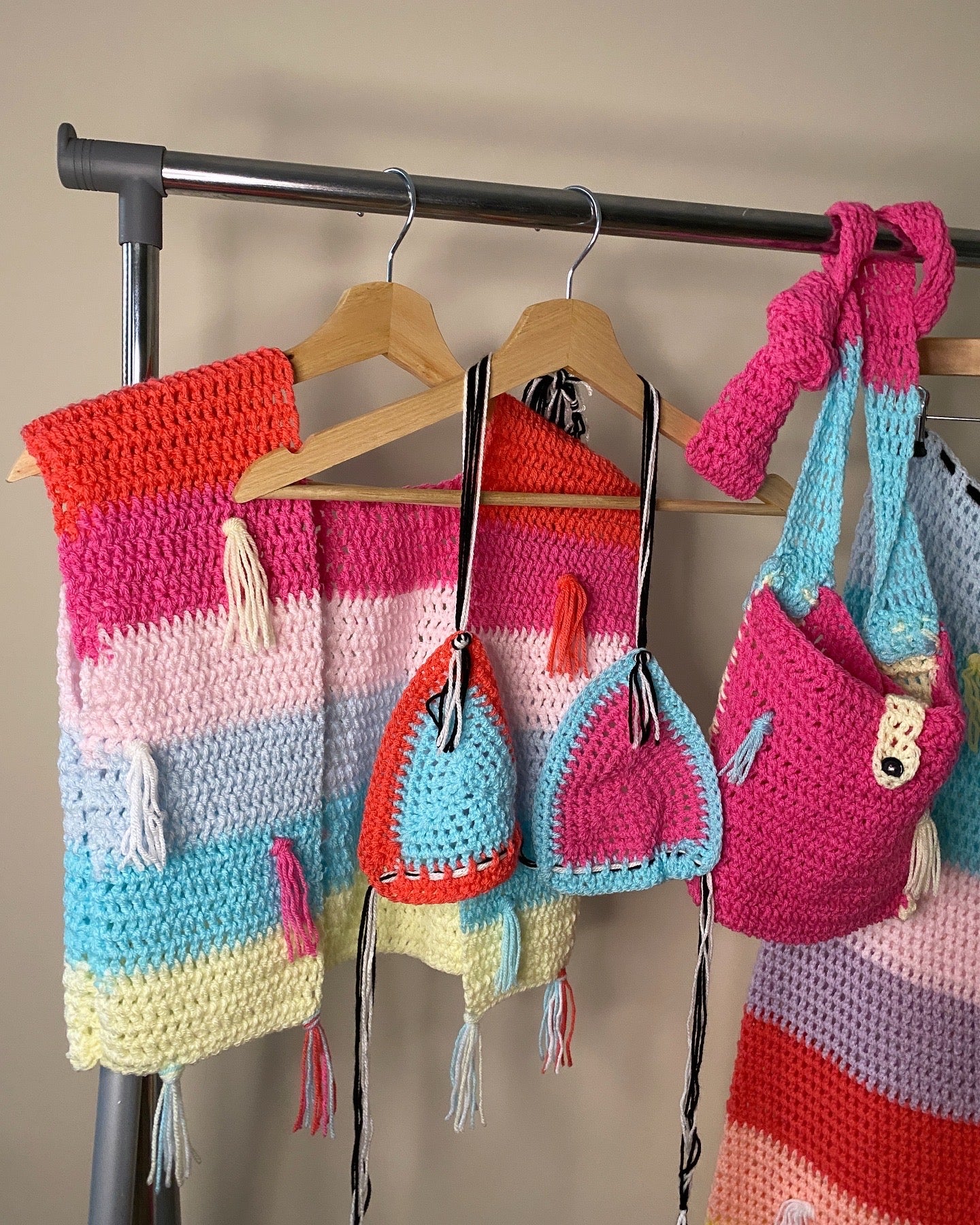 crochet 4 piece’ SET