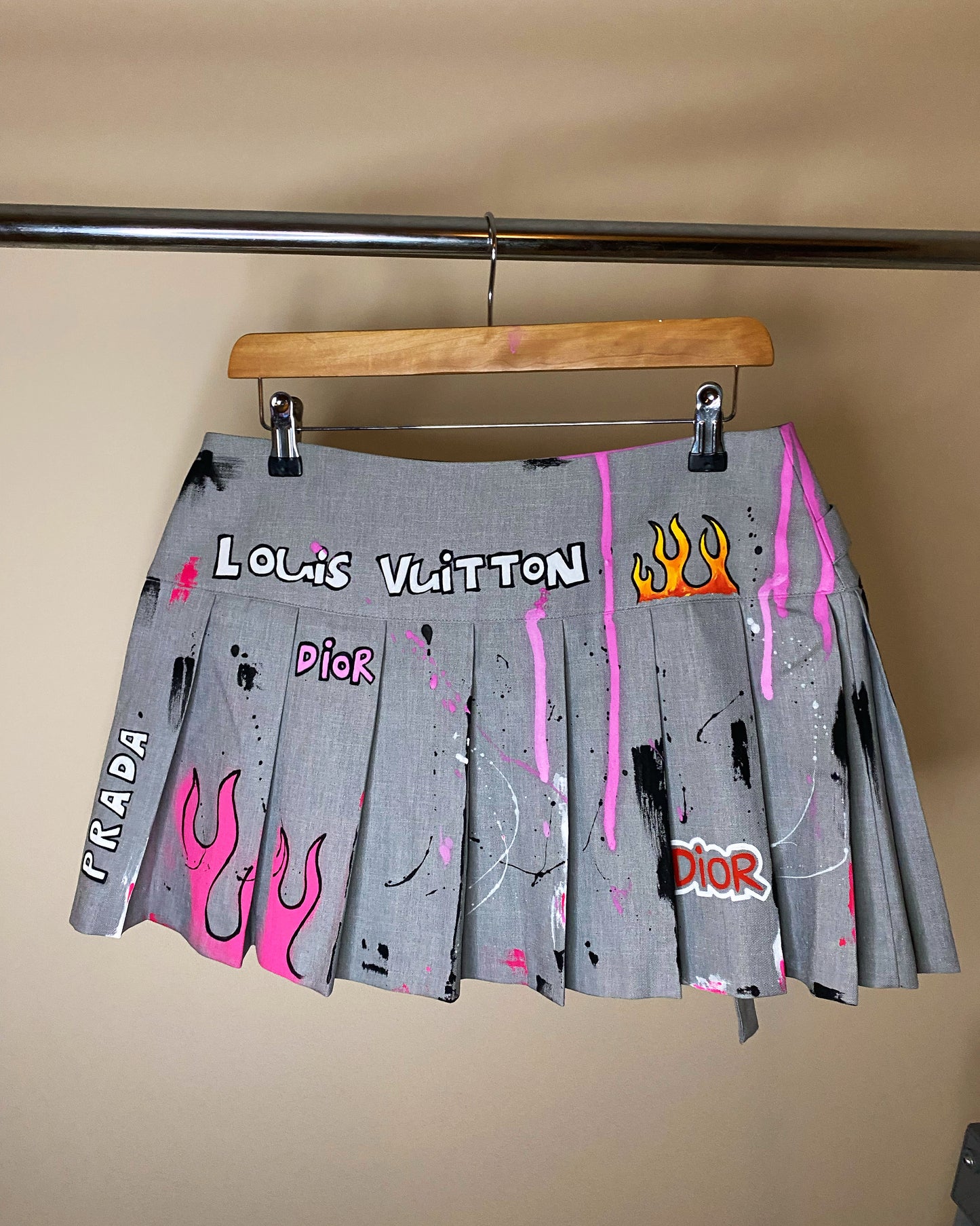 aaGRAFFITI’ mini skirt