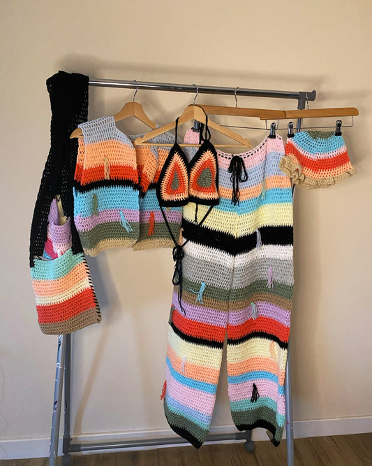 aaCROCHET 5 piece’ SET