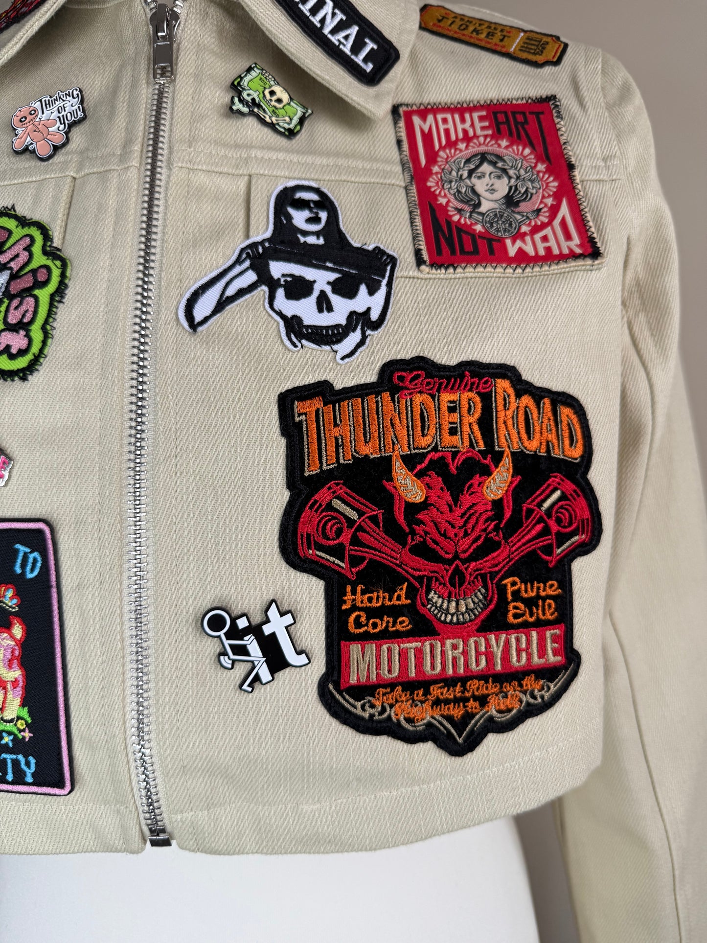 zANARCHY’ cropped jacket