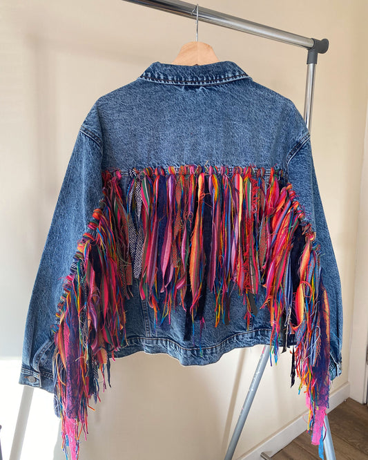 aTassle Boho’ adults denim jacket