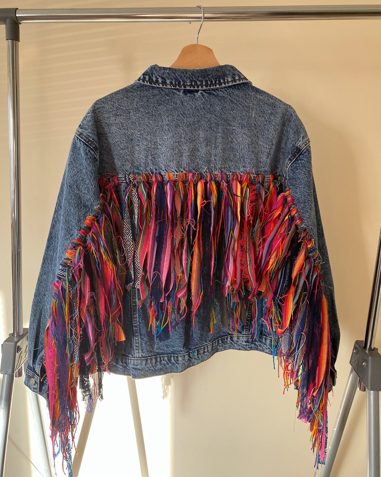 aTassle Boho’ adults denim jacket