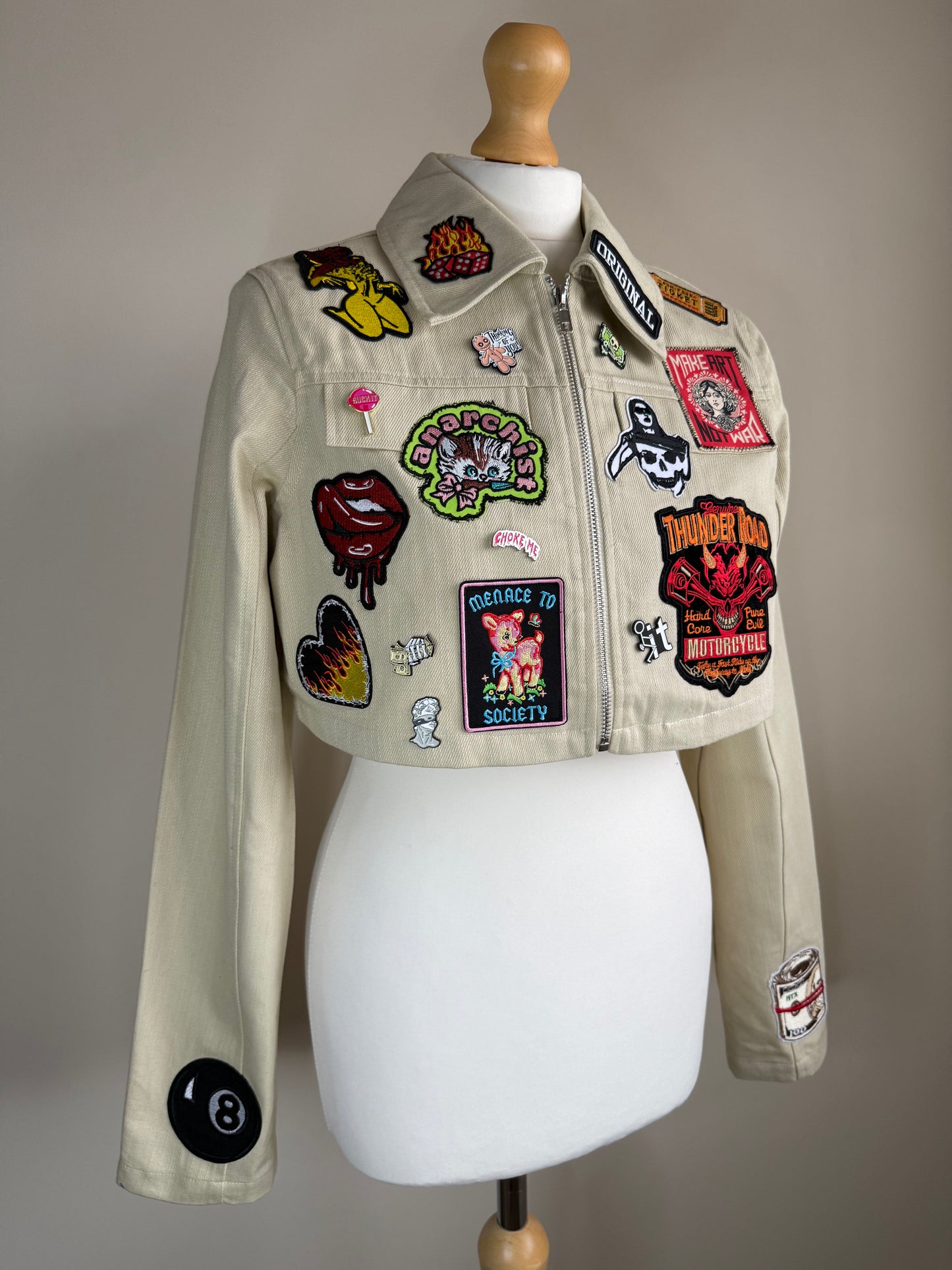 zANARCHY’ cropped jacket