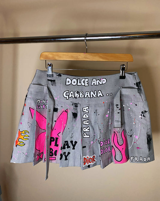 aaGRAFFITI’ mini skirt