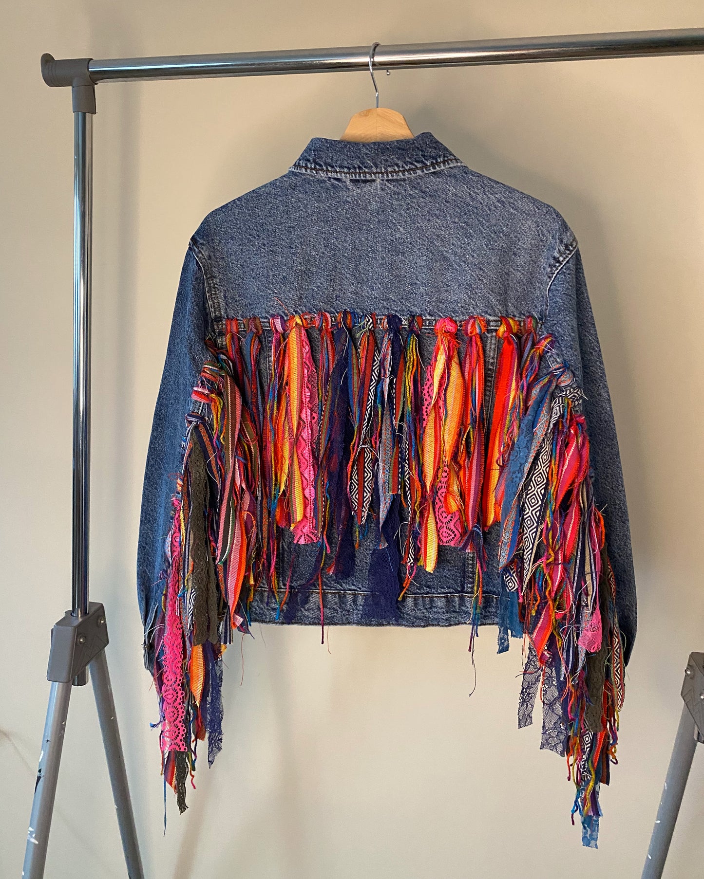 aaTassle Boho’ adults denim jacket