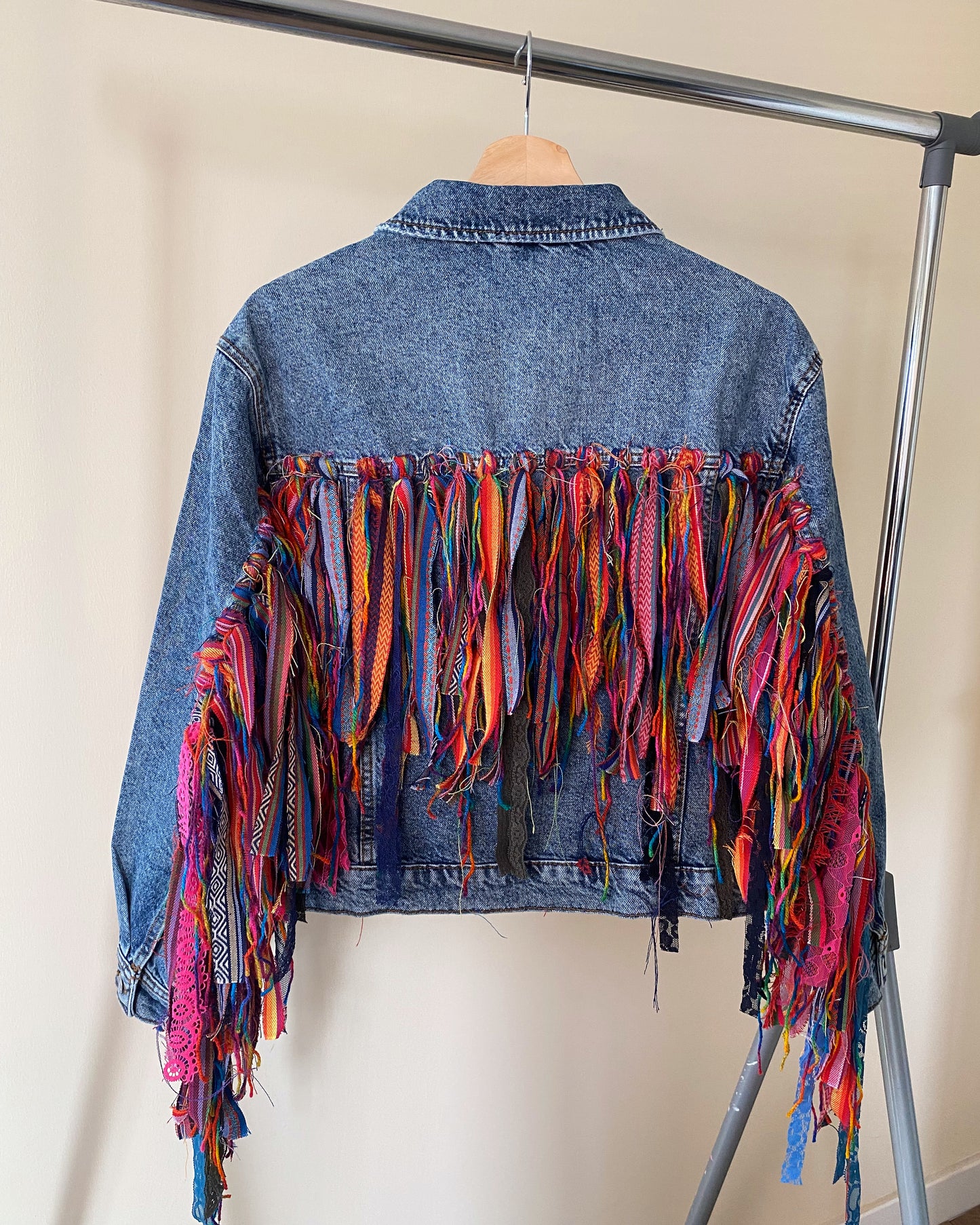 aTassle Boho’ adults denim jacket