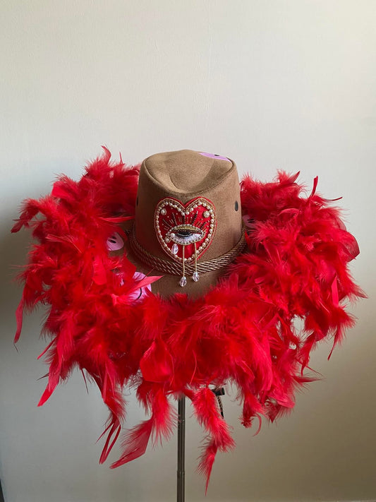 aaFEATHER Red’ Hat