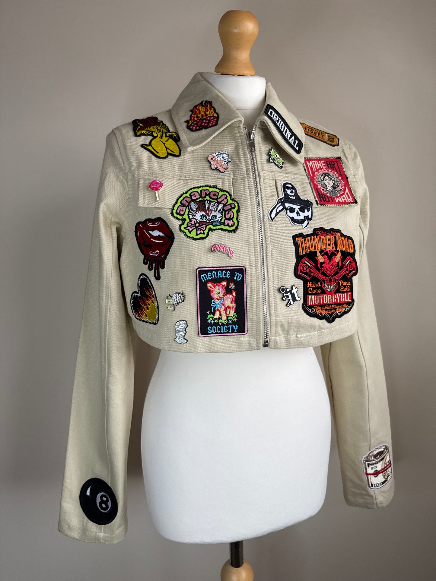 zANARCHY’ cropped jacket