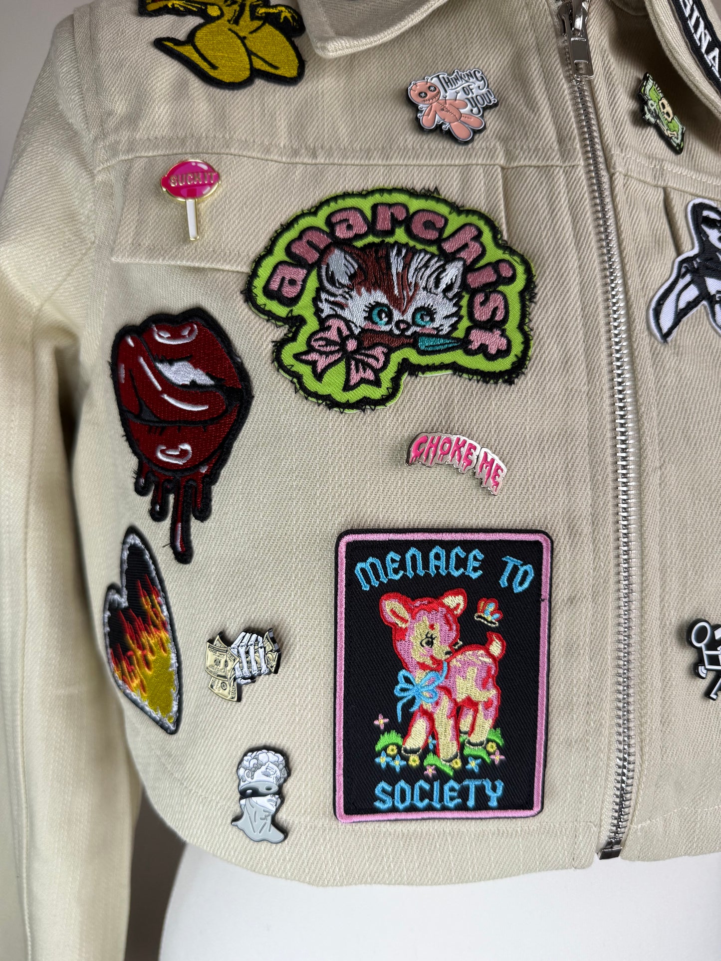 zANARCHY’ cropped jacket