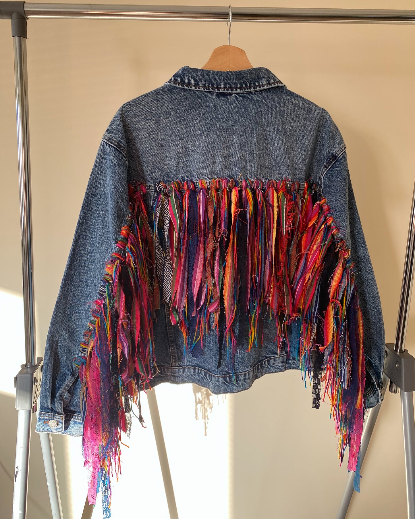 aTassle Boho’ adults denim jacket