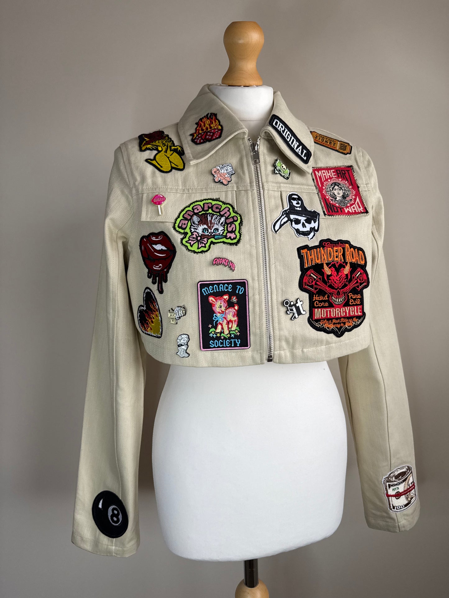zANARCHY’ cropped jacket