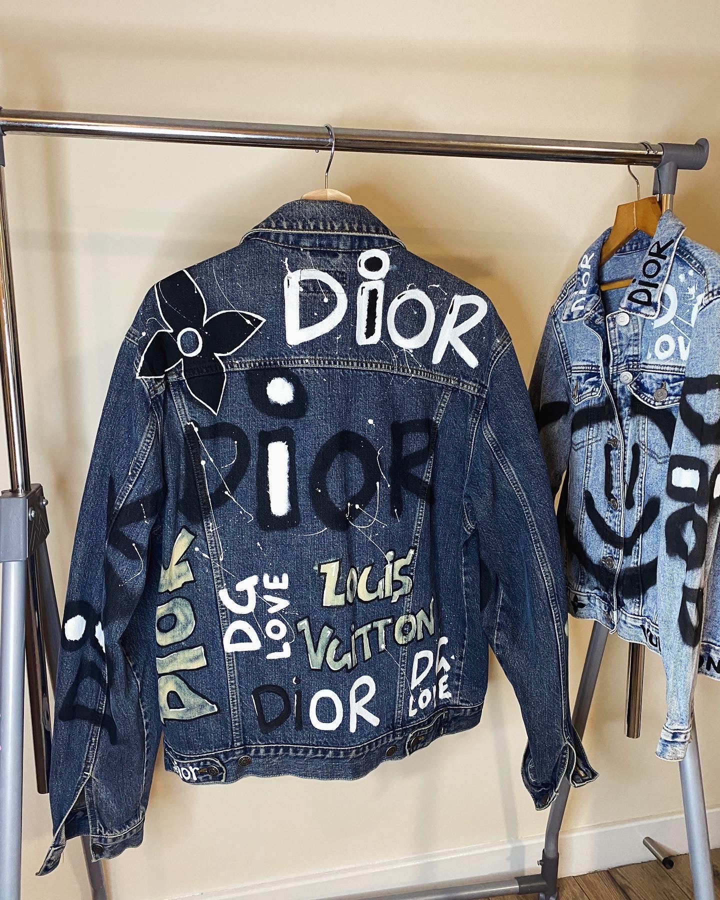 Di0r GRAFFITI’ denim jacket
