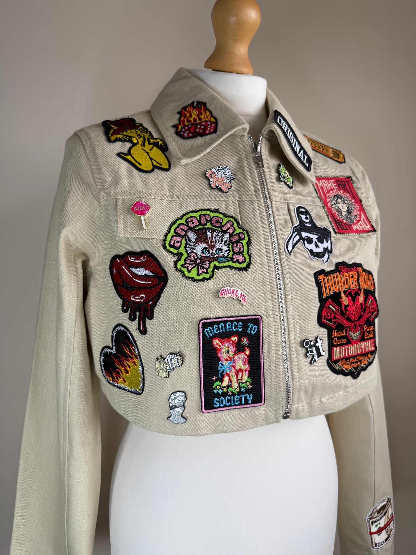 zANARCHY’ cropped jacket