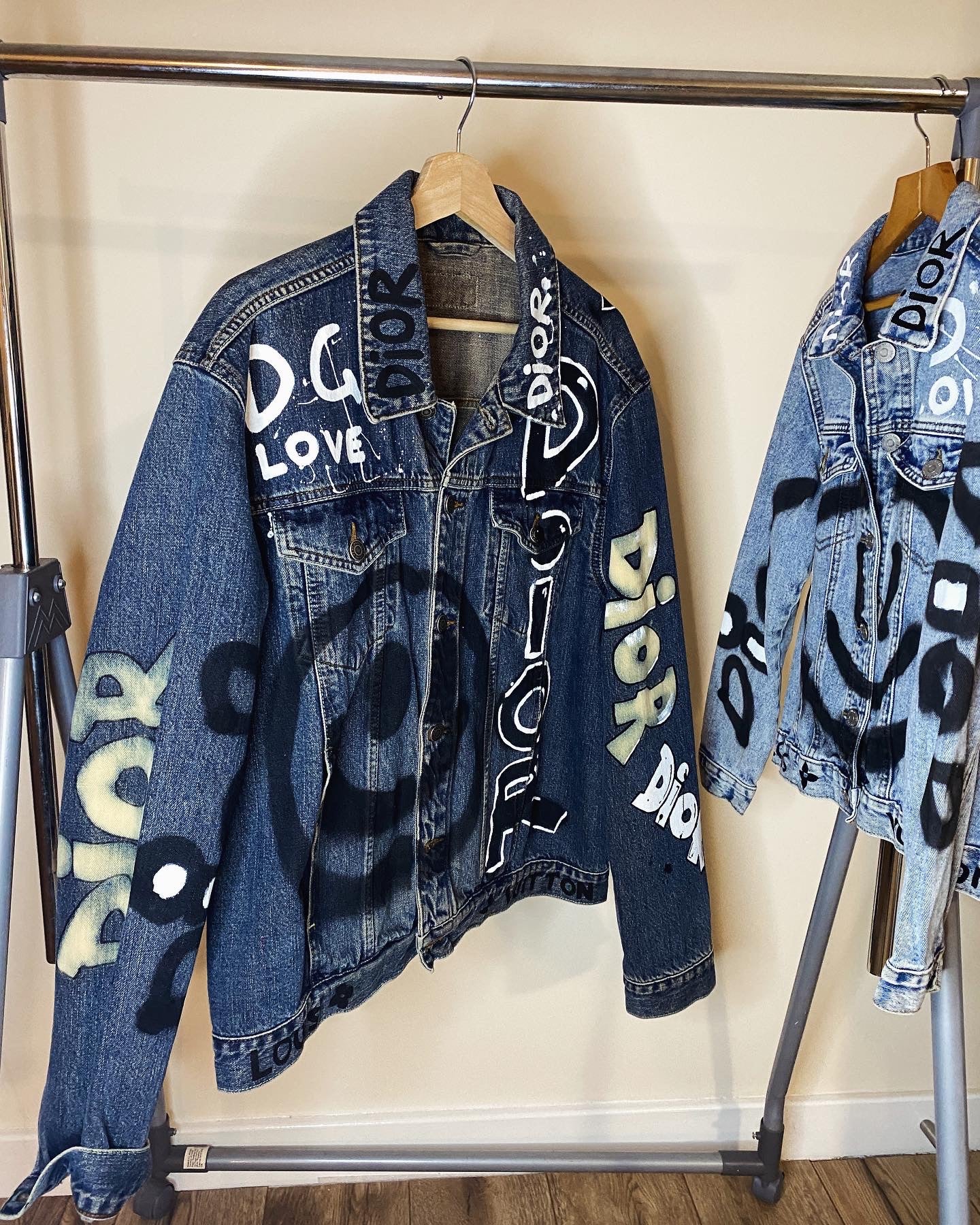 Di0r GRAFFITI’ denim jacket