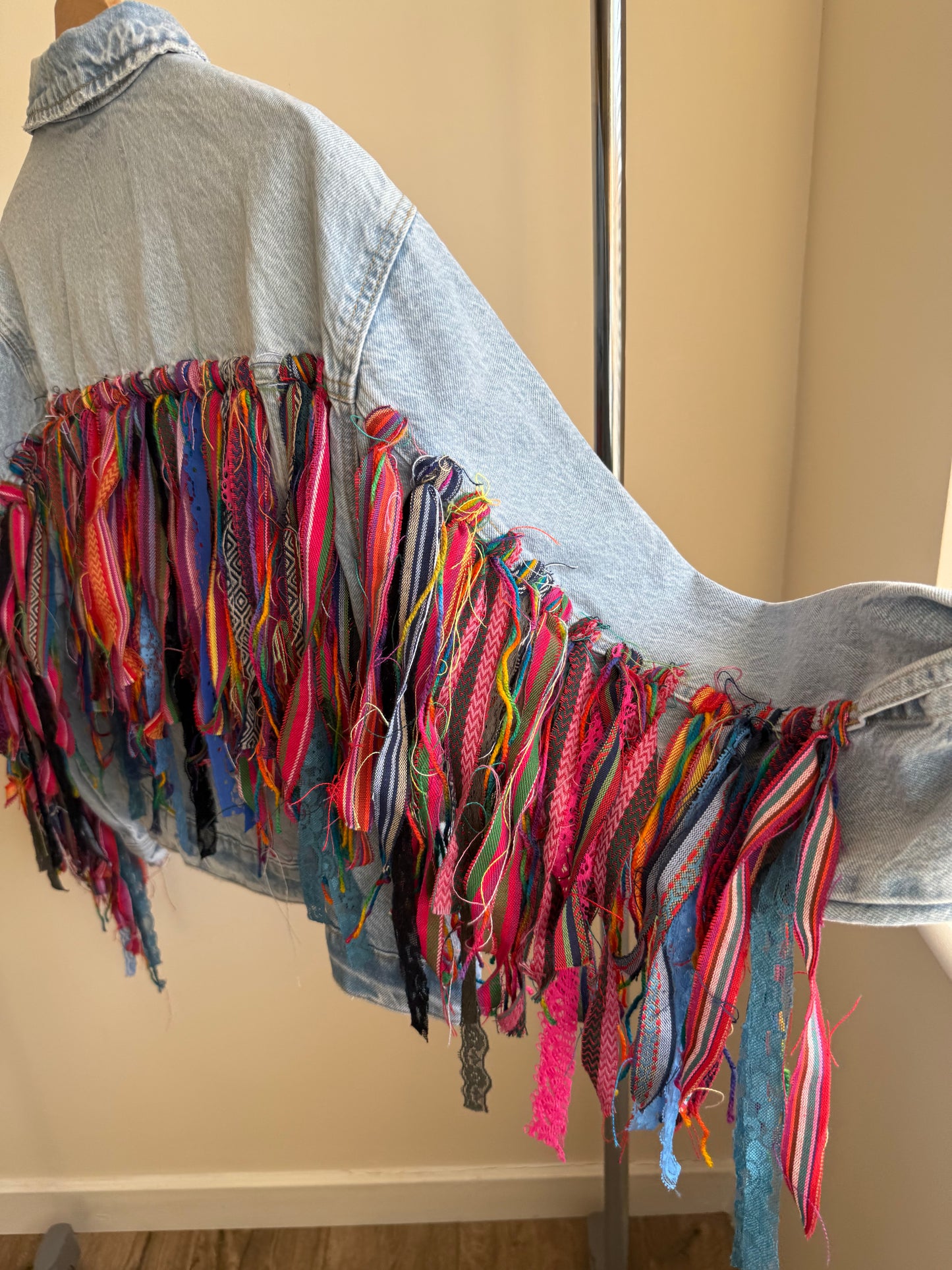 aTassle Boho’ adults denim jacket