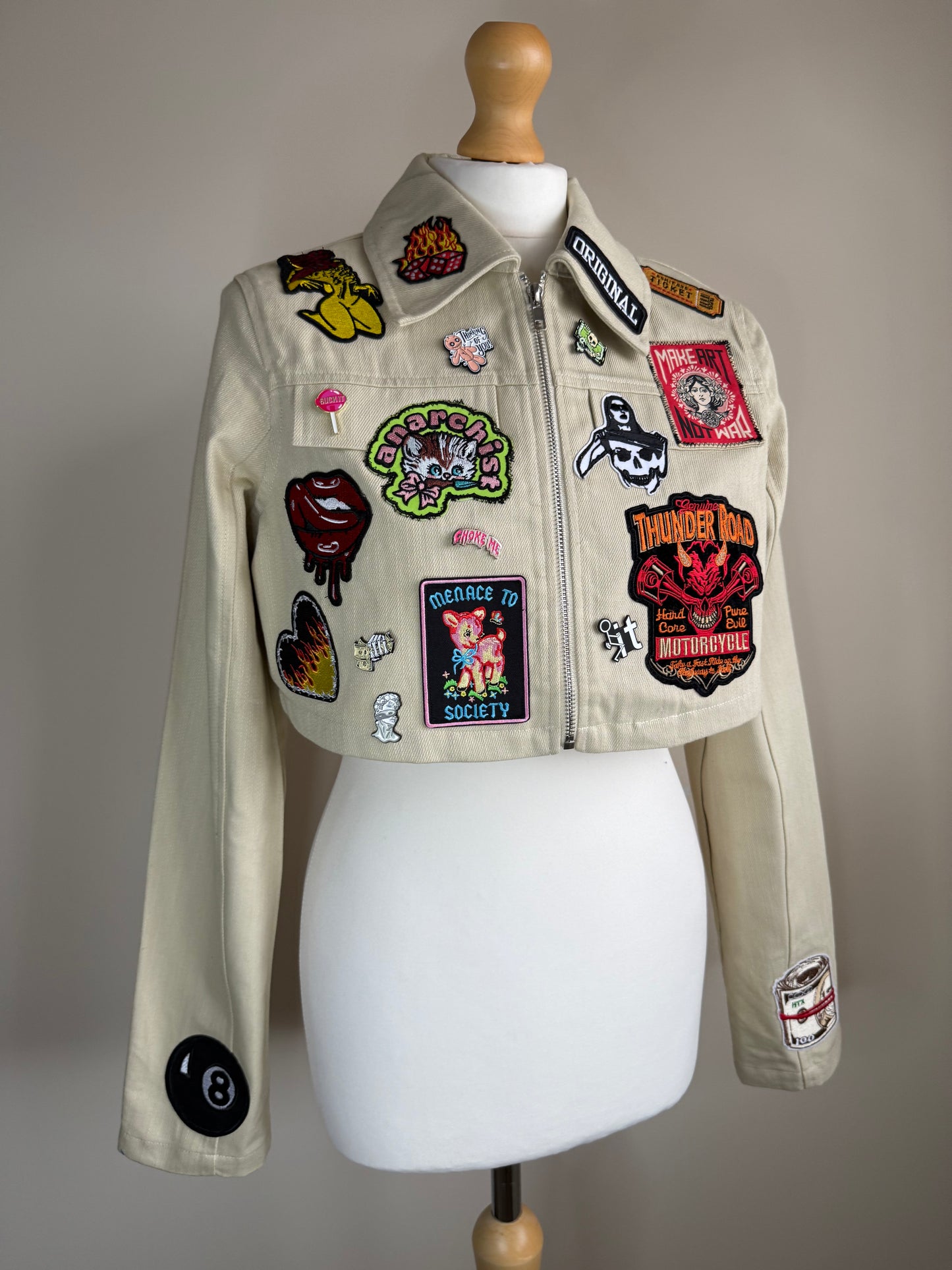zANARCHY’ cropped jacket
