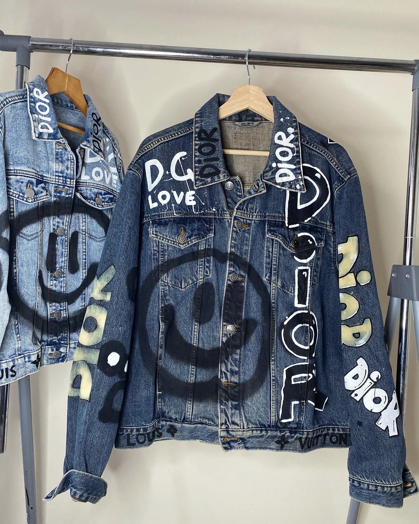 Di0r GRAFFITI’ denim jacket