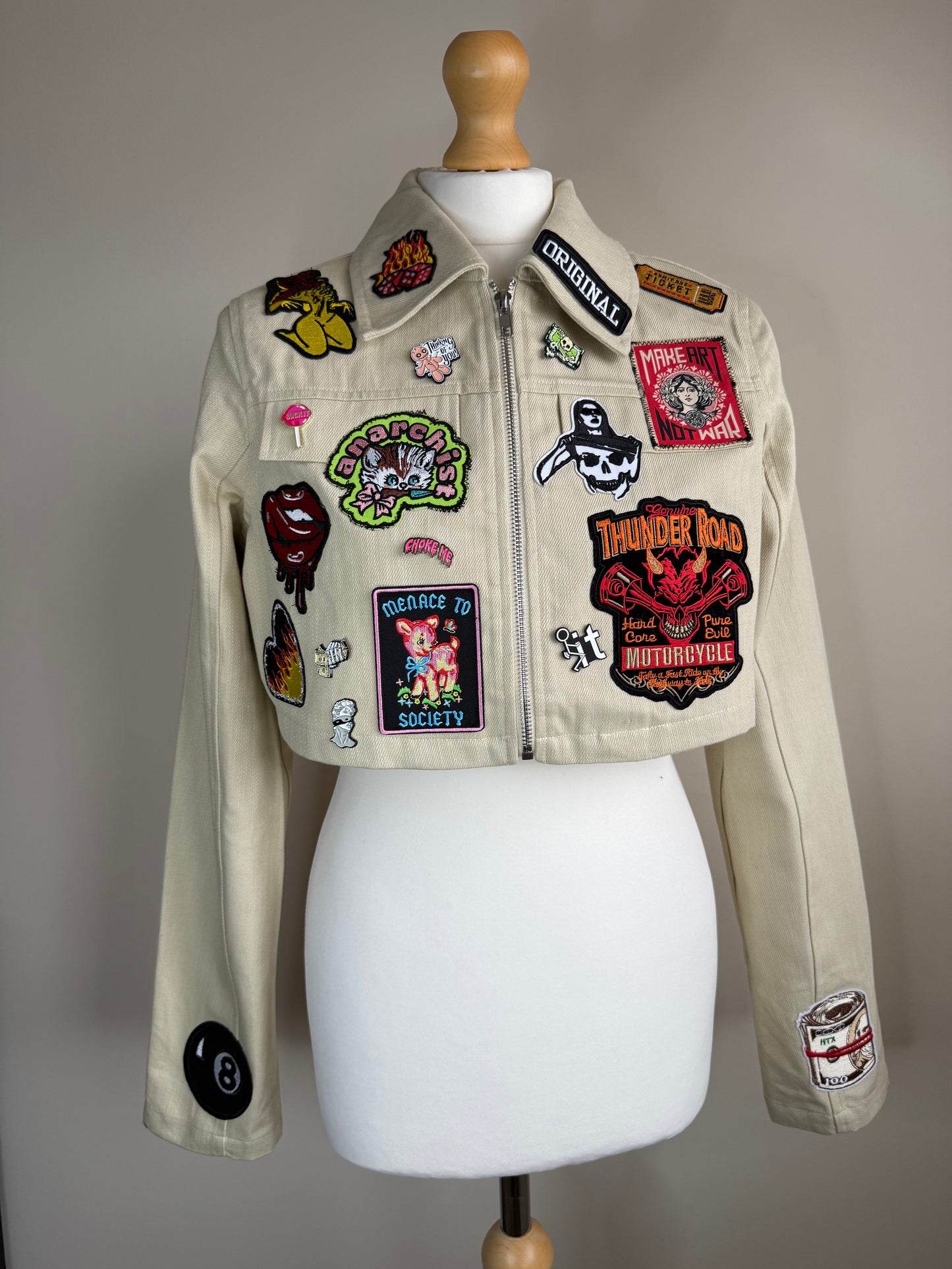 zANARCHY’ cropped jacket