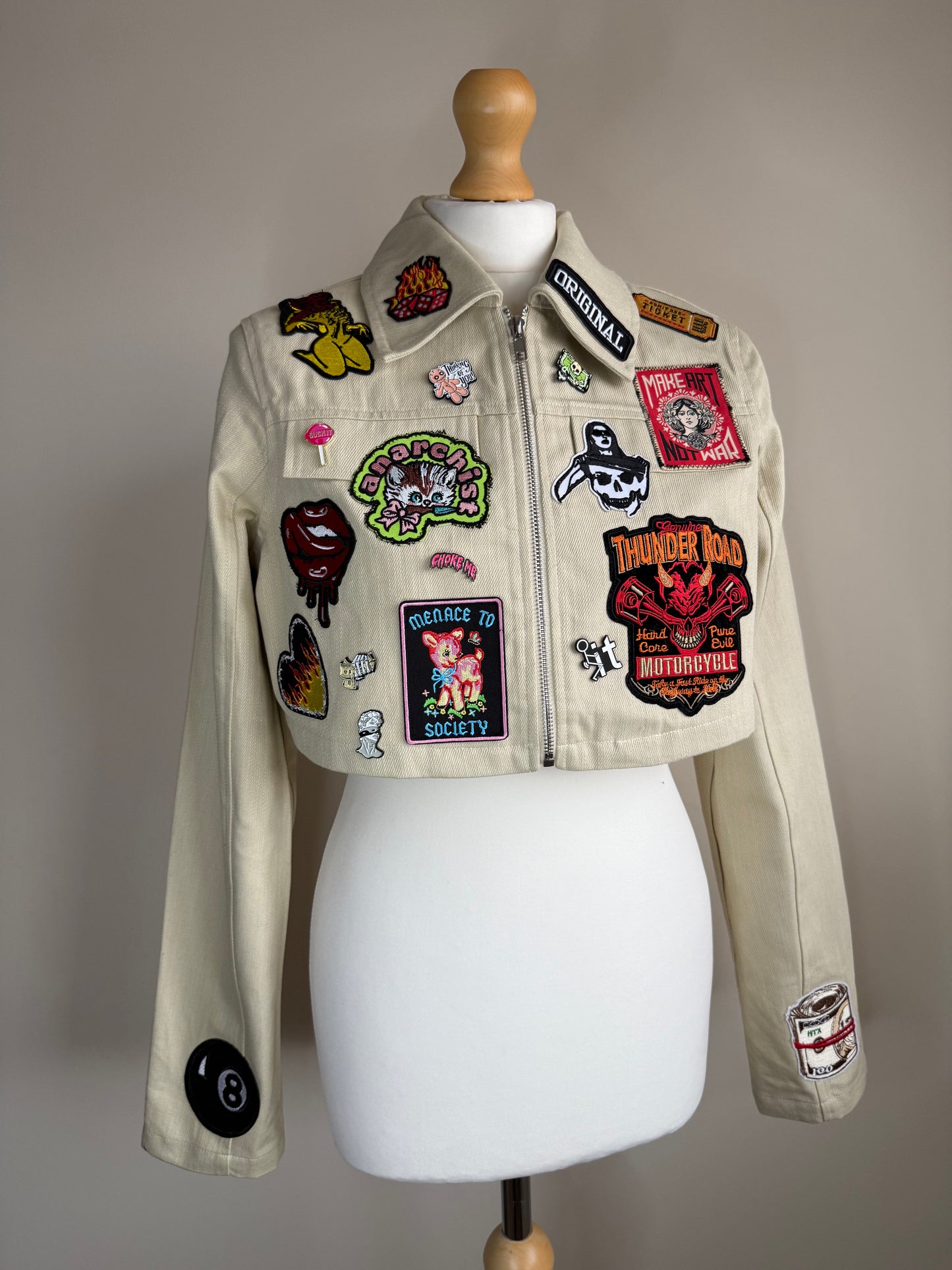 zANARCHY’ cropped jacket