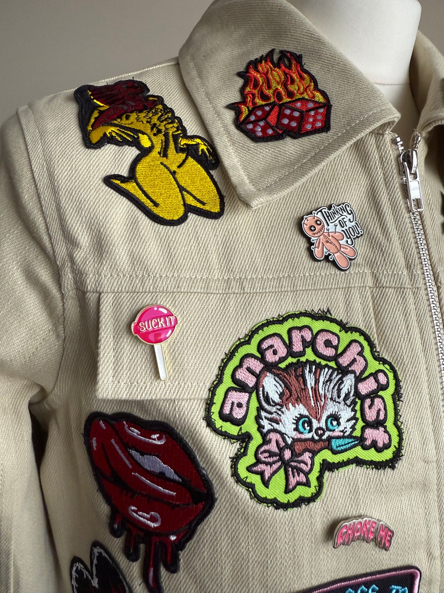 zANARCHY’ cropped jacket