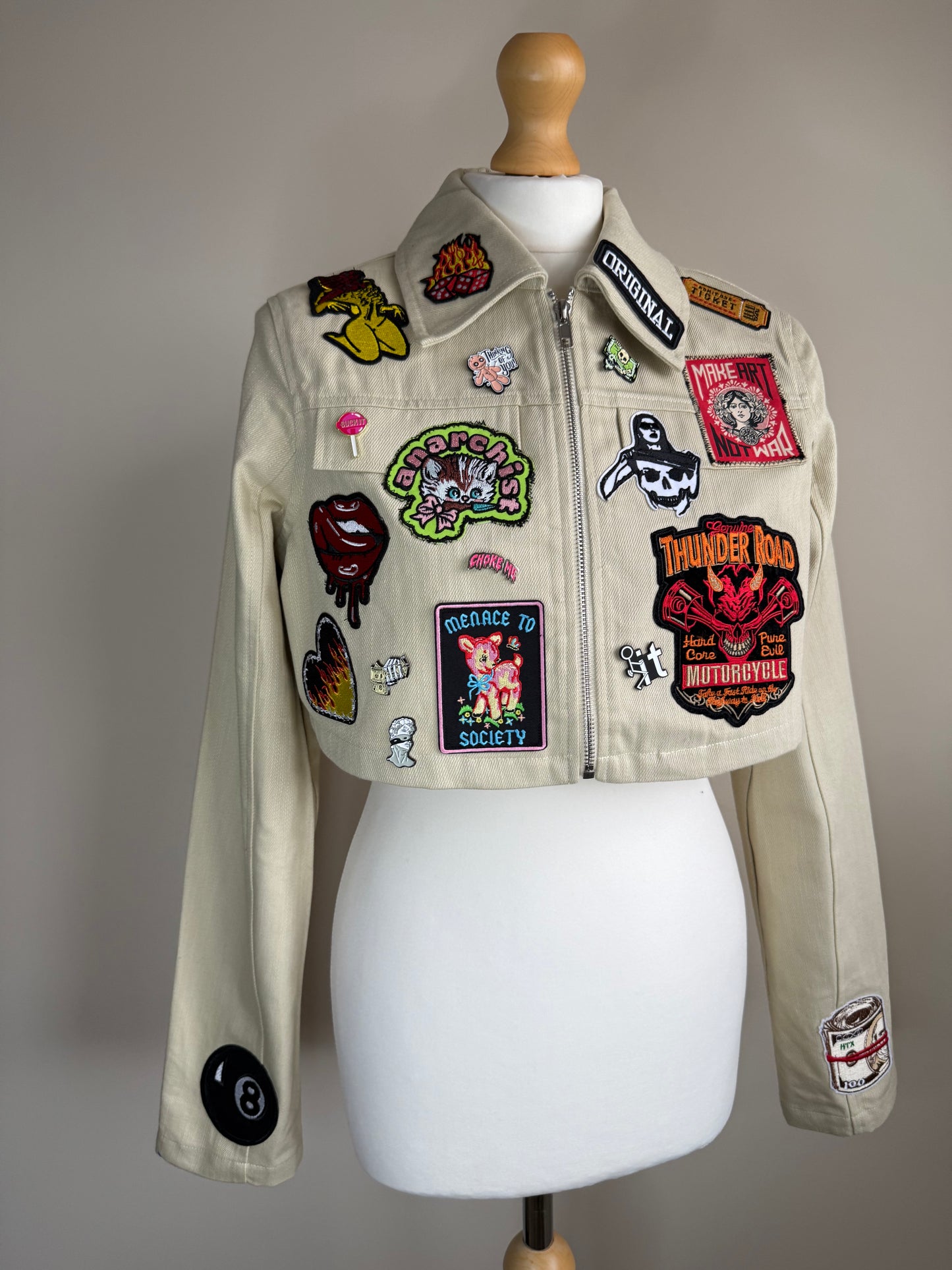 zANARCHY’ cropped jacket