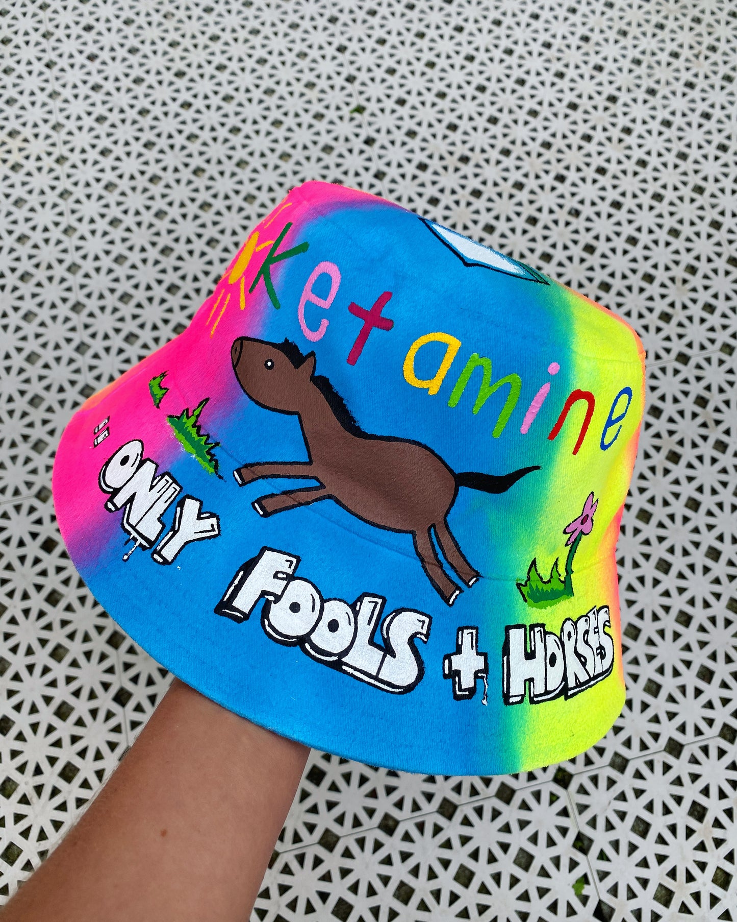 ‘zKETAM1NE’ bucket hat