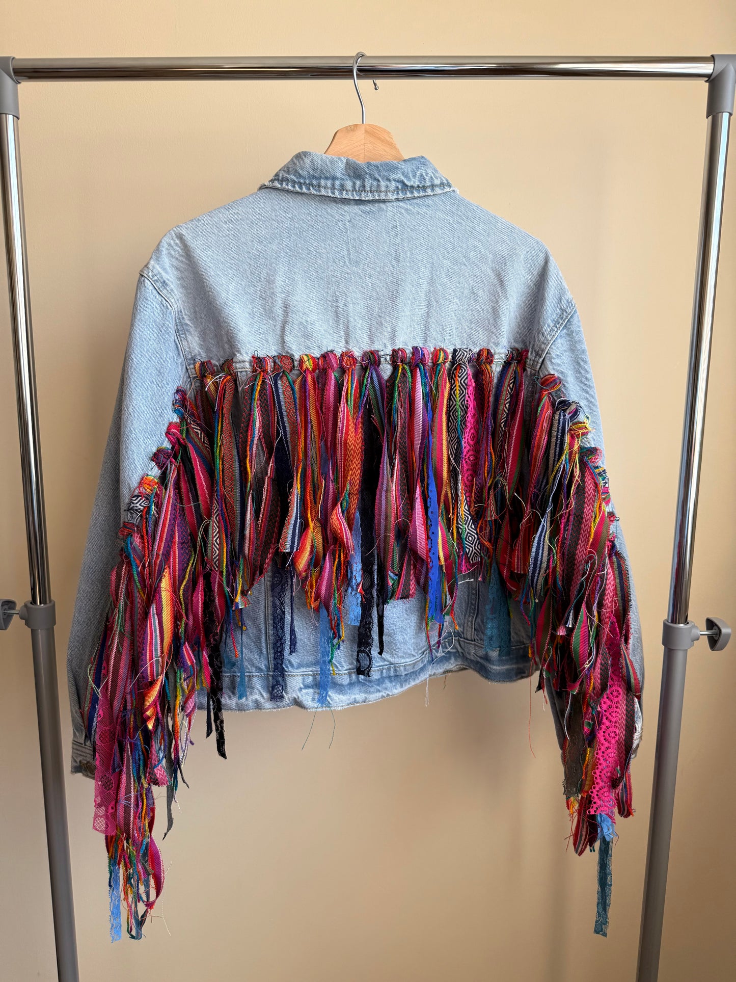 aTassle Boho’ adults denim jacket