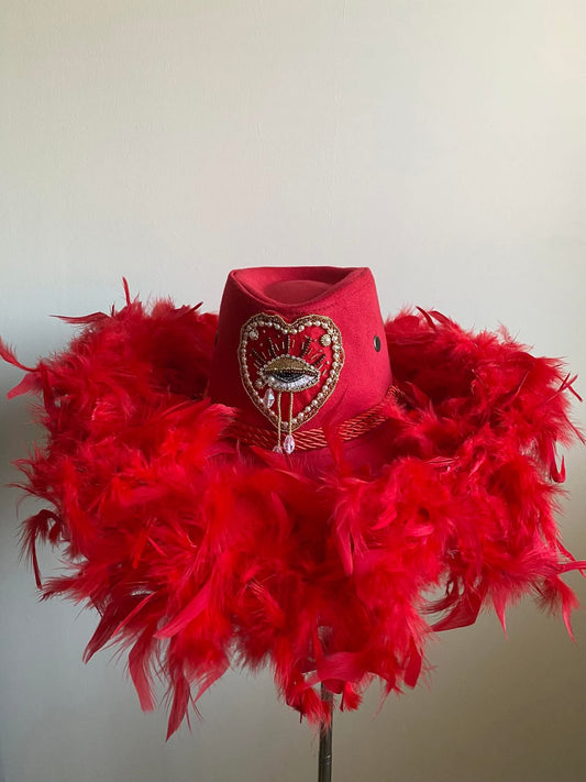 aaFEATHER Red’ Hat