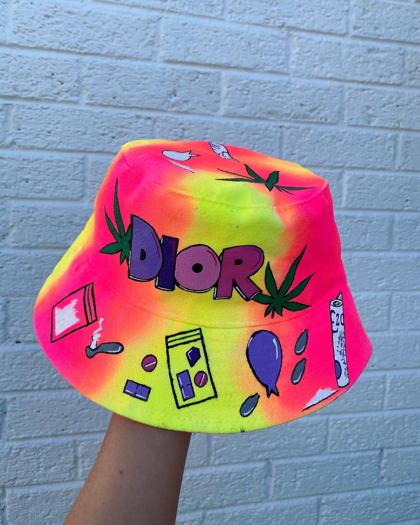 ‘zBABYS NOTHING BUT A’ bucket hat