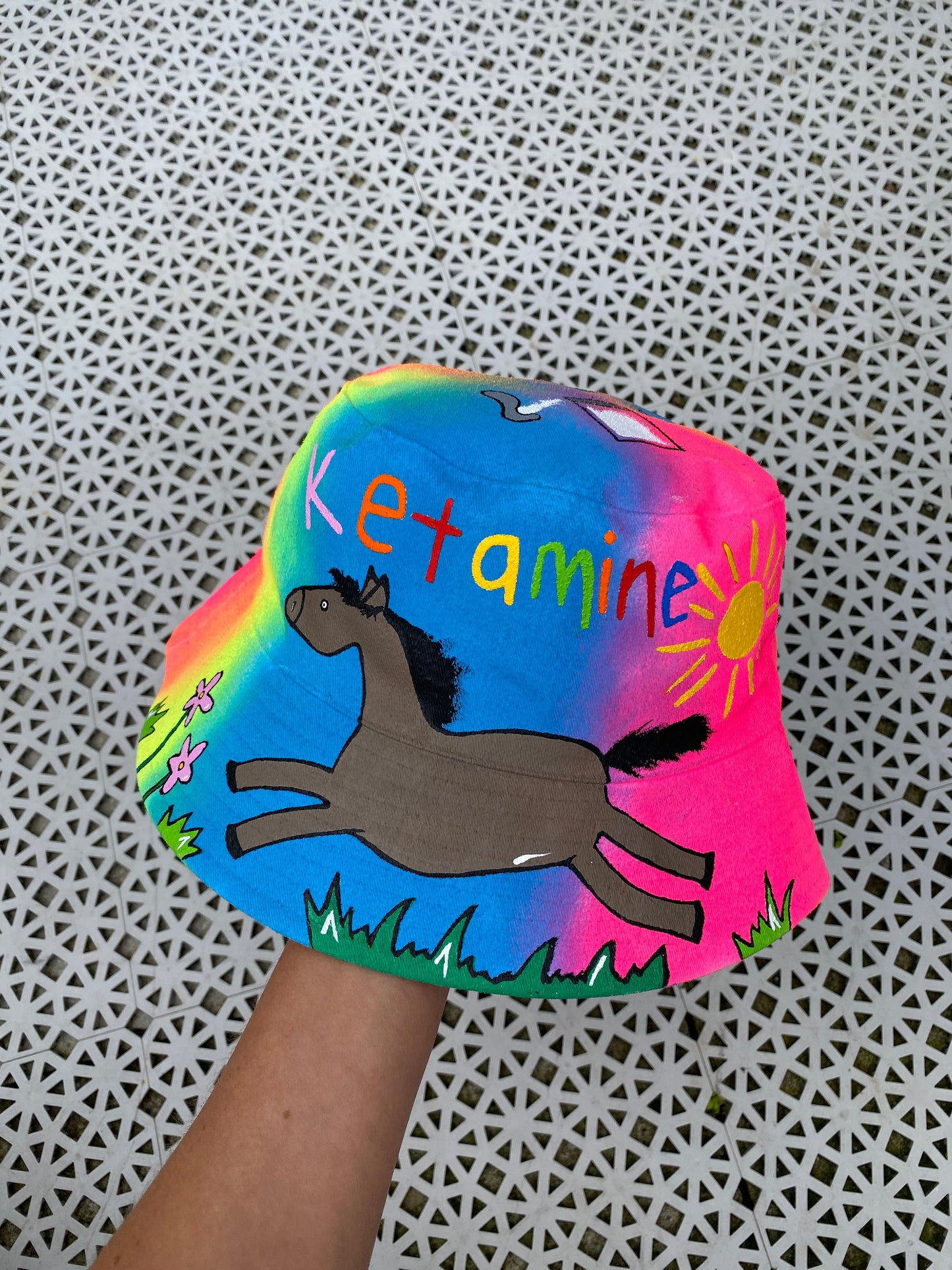 ‘zKETAM1NE’ bucket hat