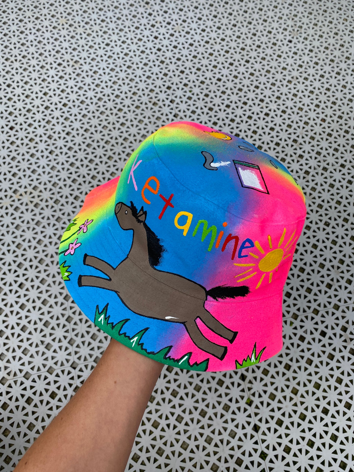 ‘zKETAM1NE’ bucket hat