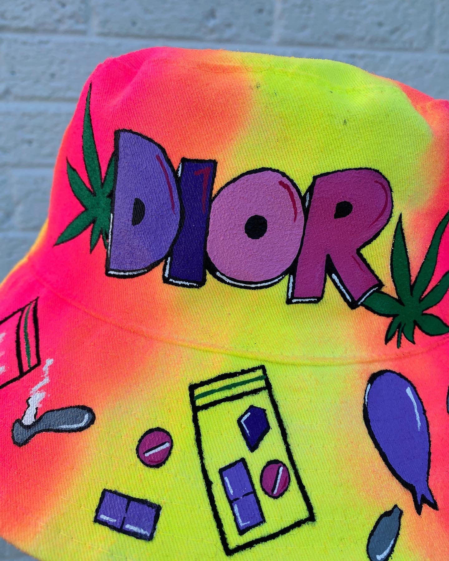 ‘zBABYS NOTHING BUT A’ bucket hat