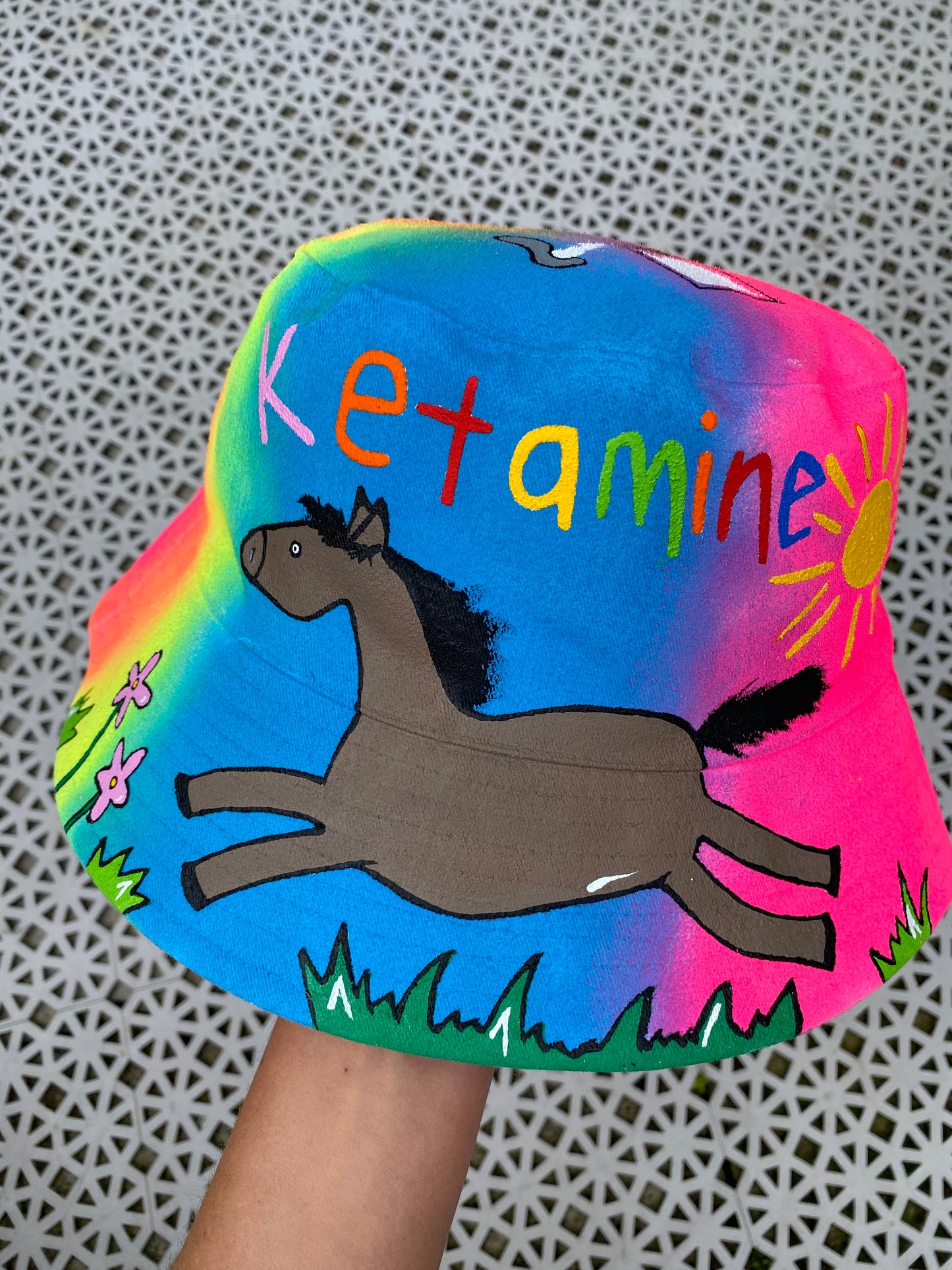 ‘zKETAM1NE’ bucket hat