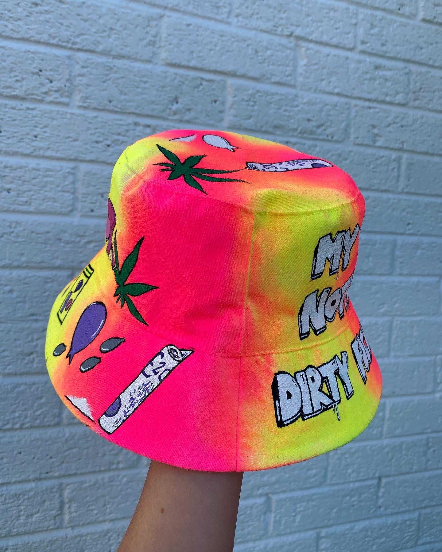 ‘zBABYS NOTHING BUT A’ bucket hat