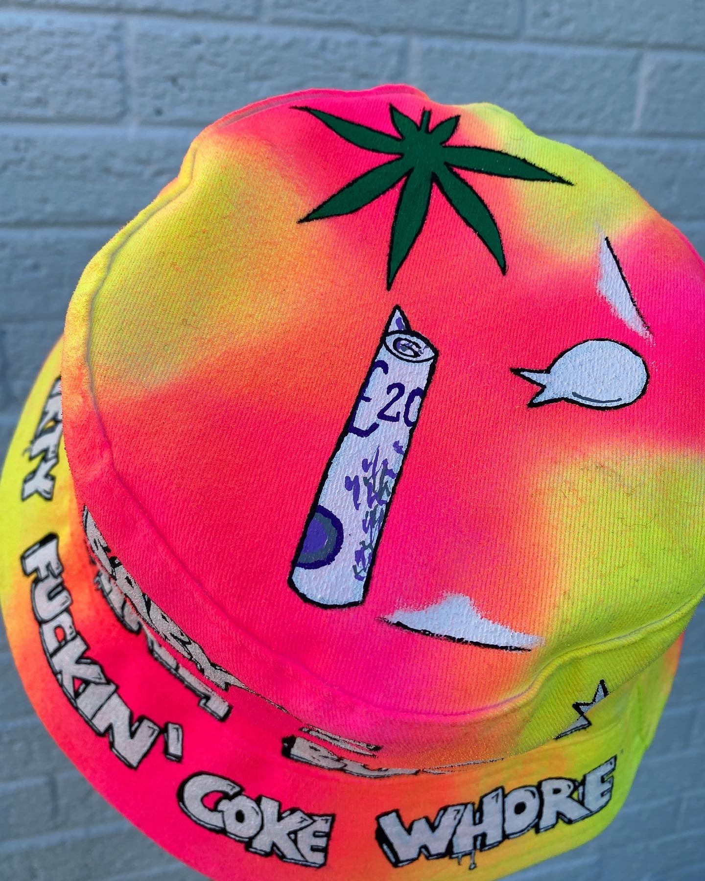‘zBABYS NOTHING BUT A’ bucket hat