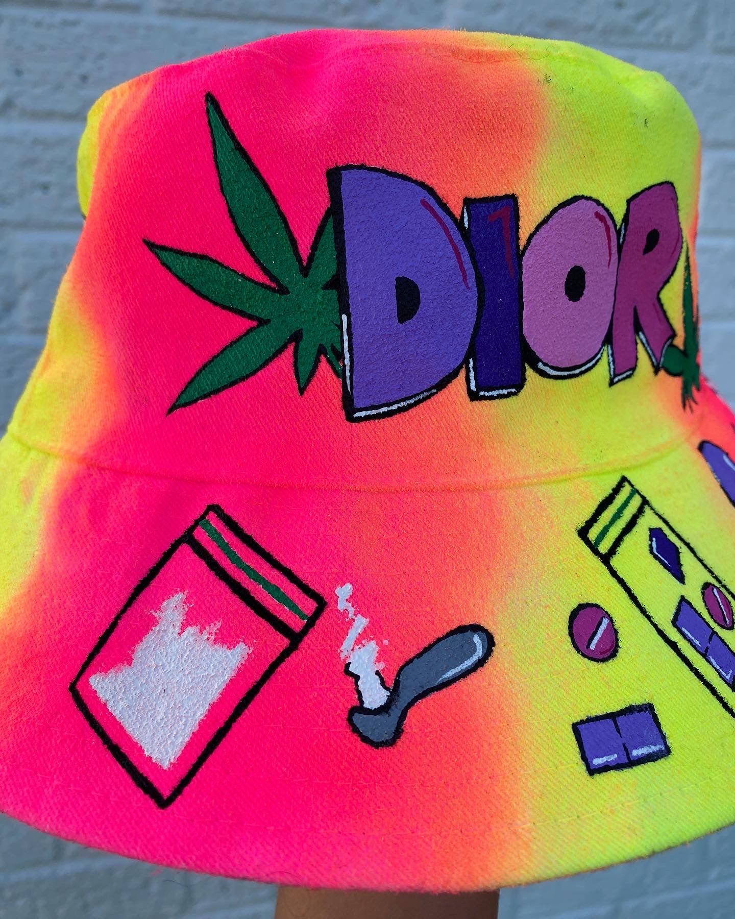 ‘zBABYS NOTHING BUT A’ bucket hat