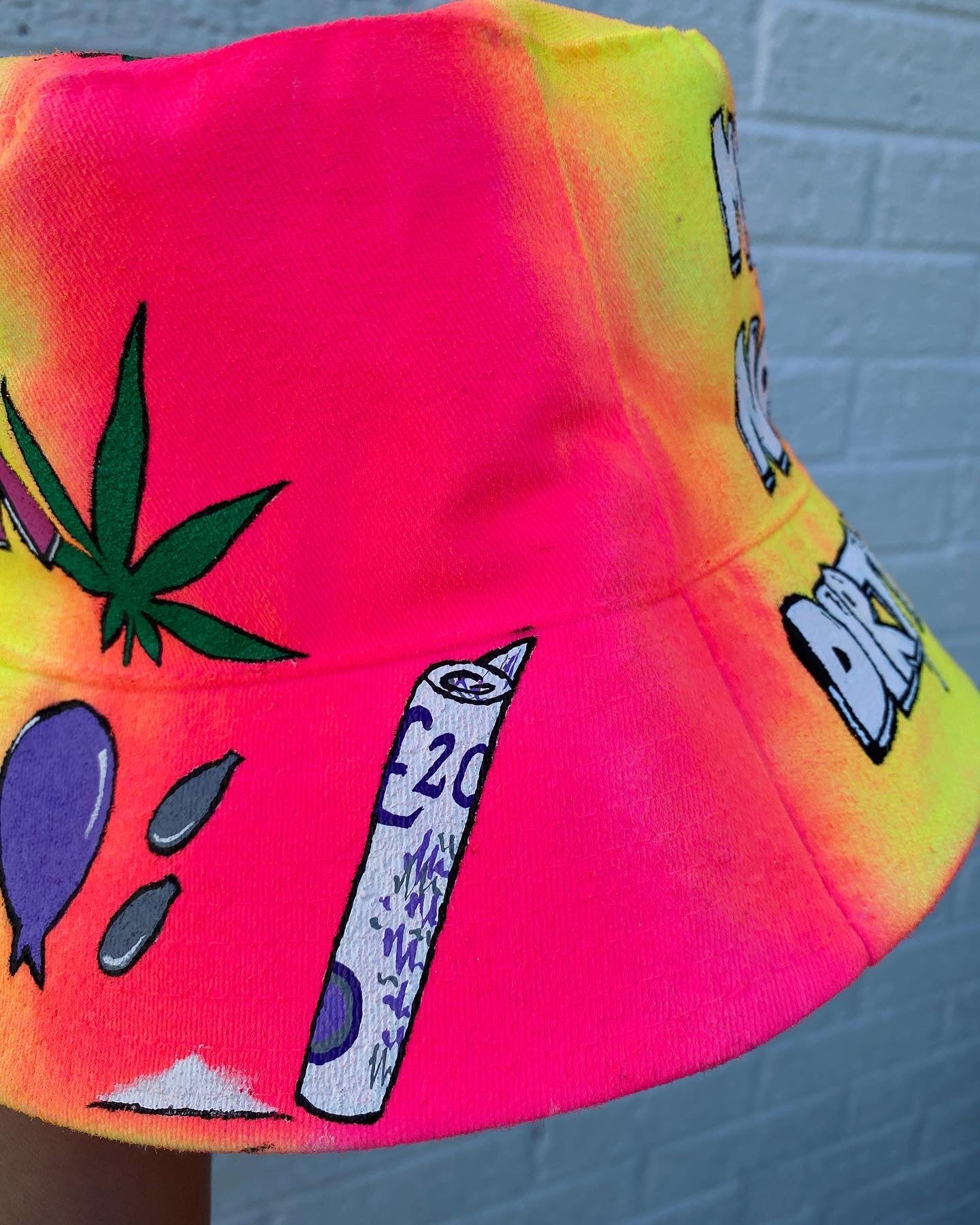 ‘zBABYS NOTHING BUT A’ bucket hat