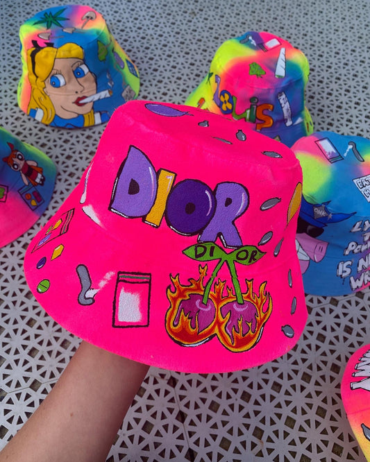 ‘zBABYS NOTHING BUT A’ bucket hat